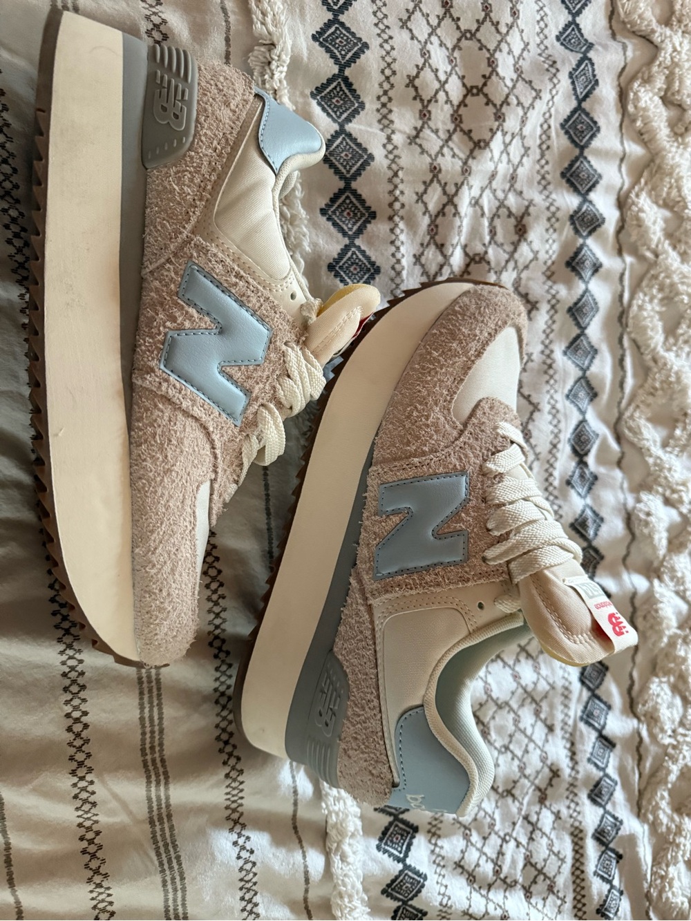 New Balance Wmns 574+ 'Moonbeam Light Chrome Blue size 8